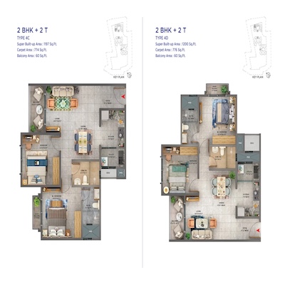 Unit Plan - 2BHK