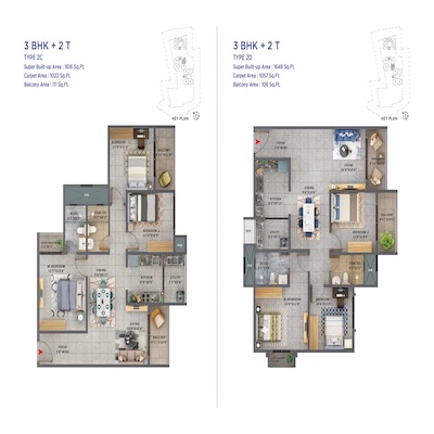 Unit Plan - 3BHK